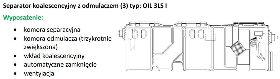 Separator Substancji Ropopochodnych OIL 3LS I 6 - Świat Zbiorników