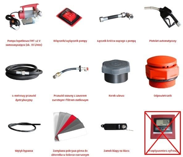 Mobilny jednopłaszczowy zbiornik do ON CM450 litrów – basic