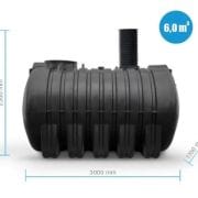 Zbiornik Swimer Water Tank Horizontal-Line PE 6000L