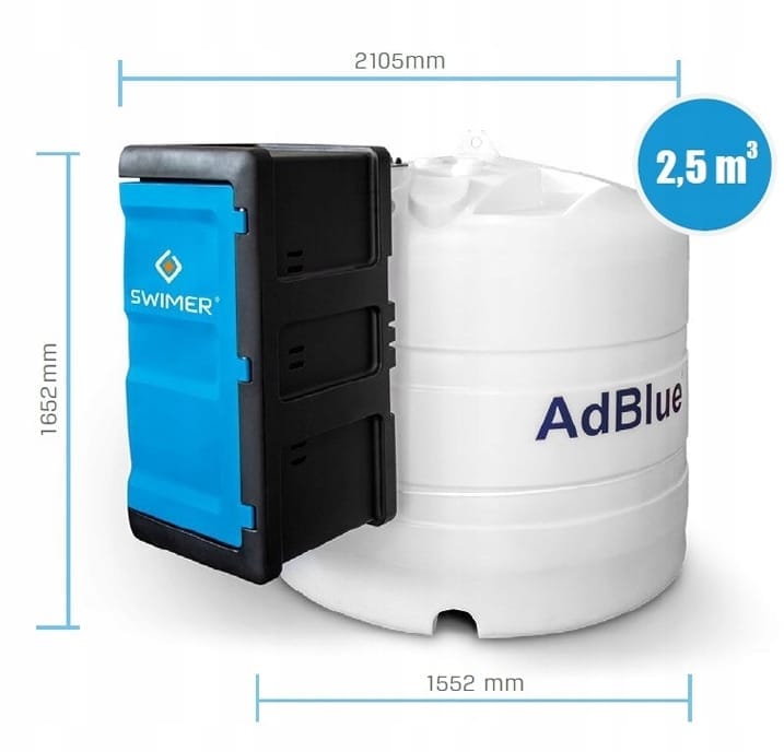Zbiornik na AdBlue 2500L Swimer BLUE TANK ELJPS EL PRESTIGE