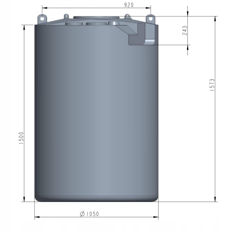 Zbiornik na deszczówkę naziemny 1600L JFC WR-1600 + GRATISY