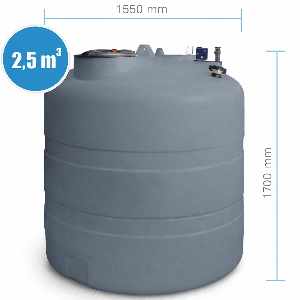 Zbiornik na olej opałowy 2500L Swimer Eco-Line jednopłaszczowy wewnętrzny