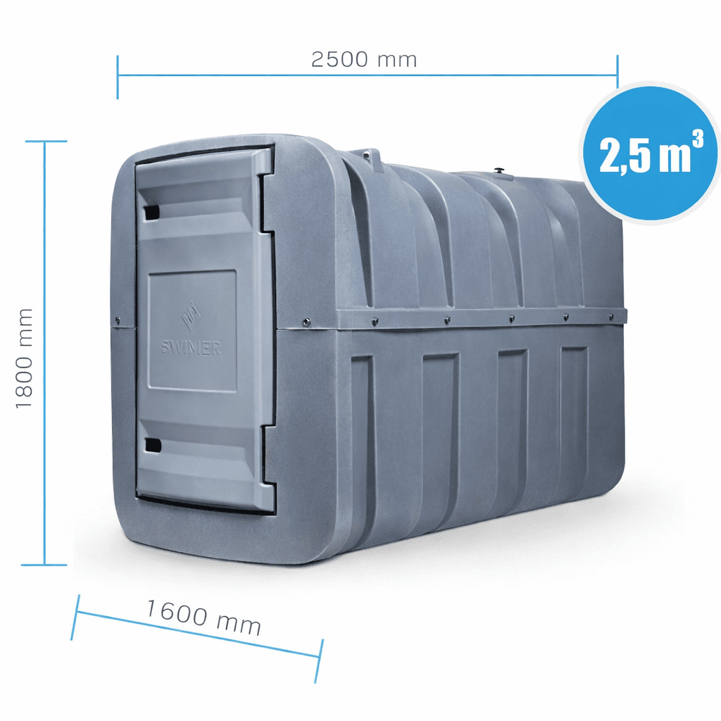Zbiornik na olej opałowy 2500L Swimer Comfort-Line dwupłaszczowy wewnętrzny