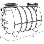 Dwukomorowa Oczyszczalnia WH 3500L Z Filtrem 48 Mb Drenażu